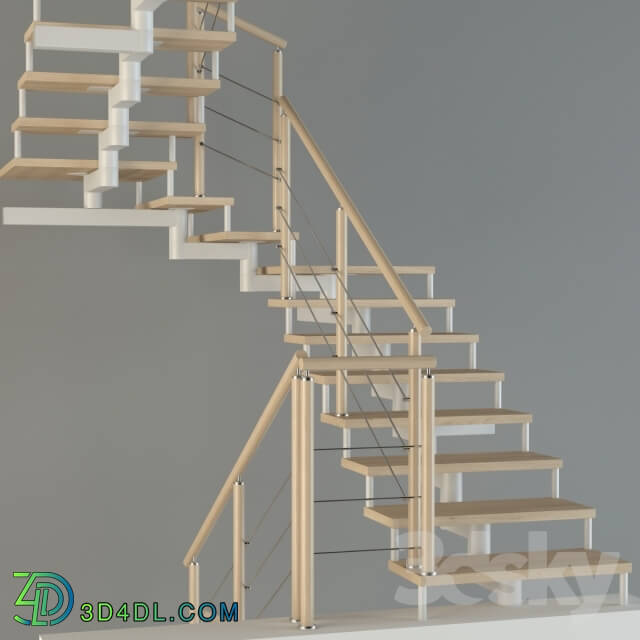 Staircase - Stairs on a modular metal frame