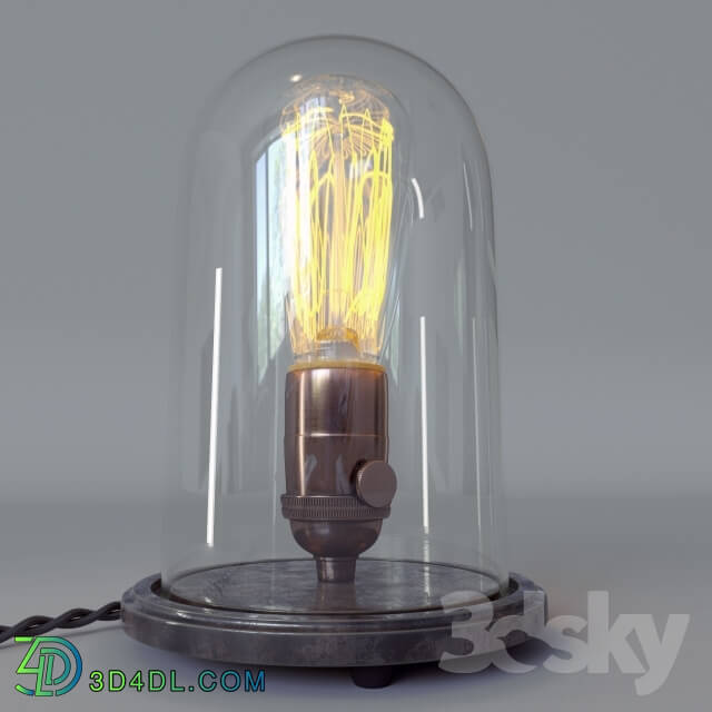 Table lamp - Table lamp with a lamp of Edison