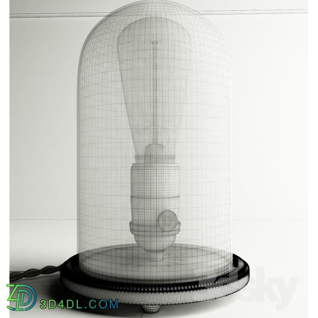 Table lamp - Table lamp with a lamp of Edison