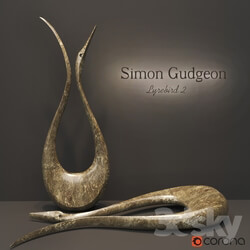 Sculpture - Lyrebird 2 by Simon Gudgeon 