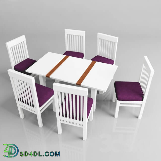 Table _ Chair - Dining table and chairs 1