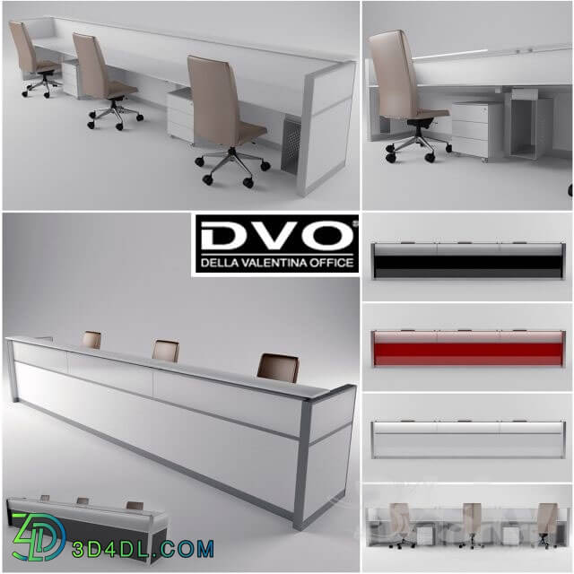 Office furniture - Della Valentina Office Reception LED2