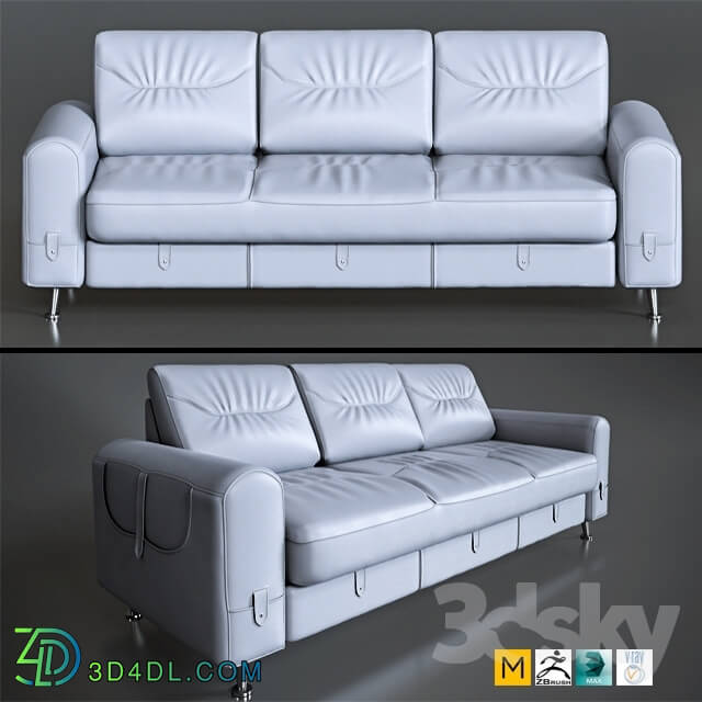 Sofa - Leather Sofa-Sofa