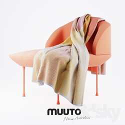 Arm chair - Muuto Oslo Chair and Loom Blanket 