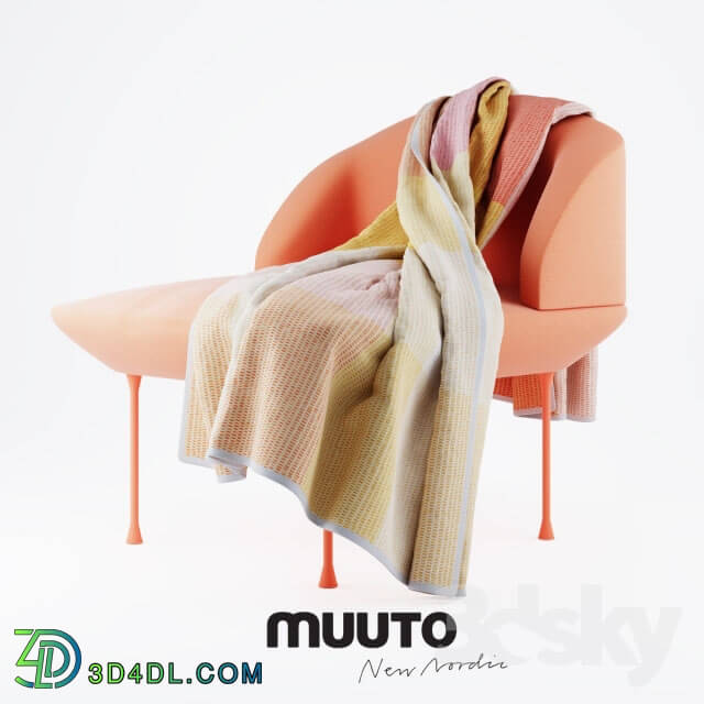 Arm chair - Muuto Oslo Chair and Loom Blanket