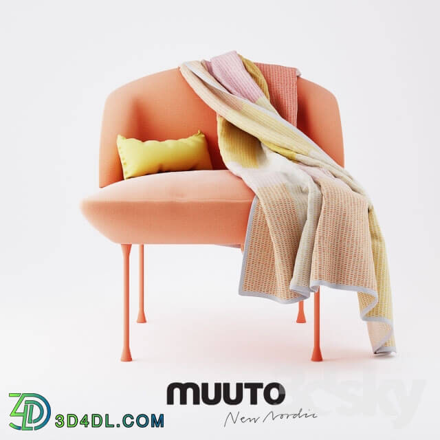 Arm chair - Muuto Oslo Chair and Loom Blanket