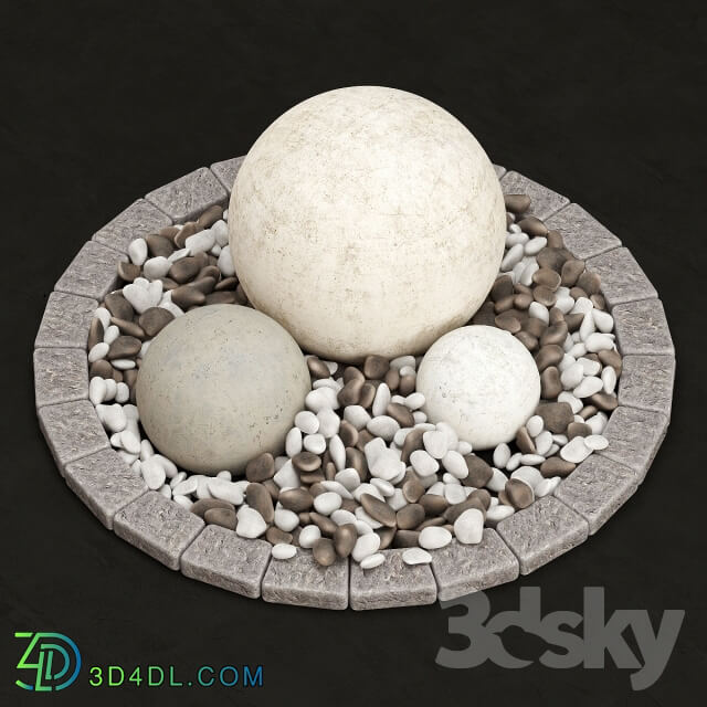 Other architectural elements - stone flower bed