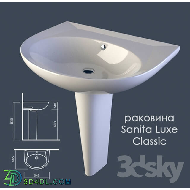 Wash basin - Sanita Luxe Classic