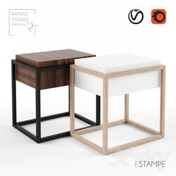 Table - Estampe Bed Side Table 