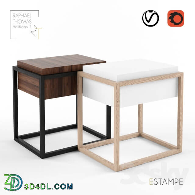 Table - Estampe Bed Side Table