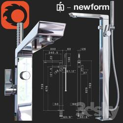 Faucet - Outdoor bath mixer Newform Pura Libera 