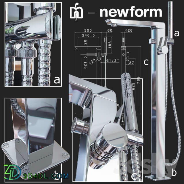 Faucet - Outdoor bath mixer Newform Pura Libera