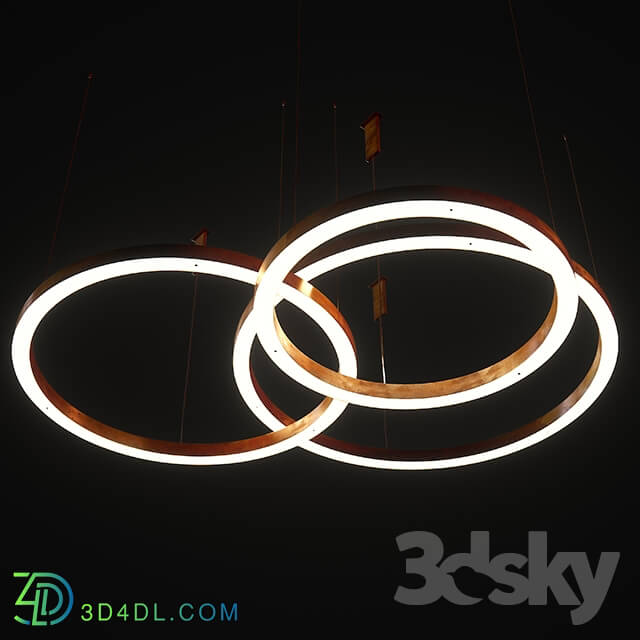 Ceiling light - Henge_light ring horizontal_set1
