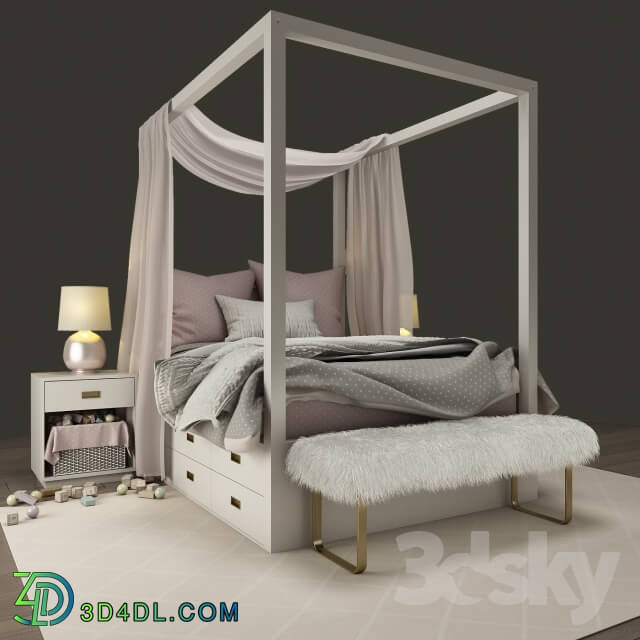 Bed - BED Restoration Hardware AVALON