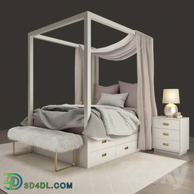 Bed - BED Restoration Hardware AVALON