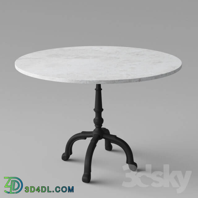 Table - La Coupole Round Iron Bistro Table