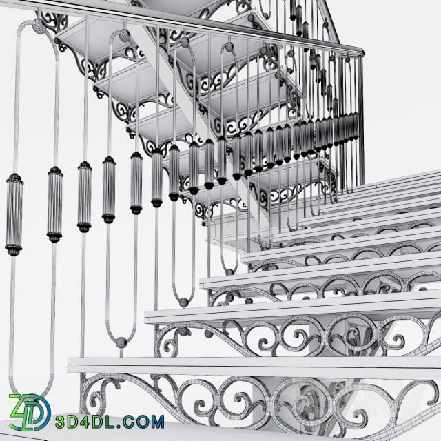 Staircase - Ladder forged