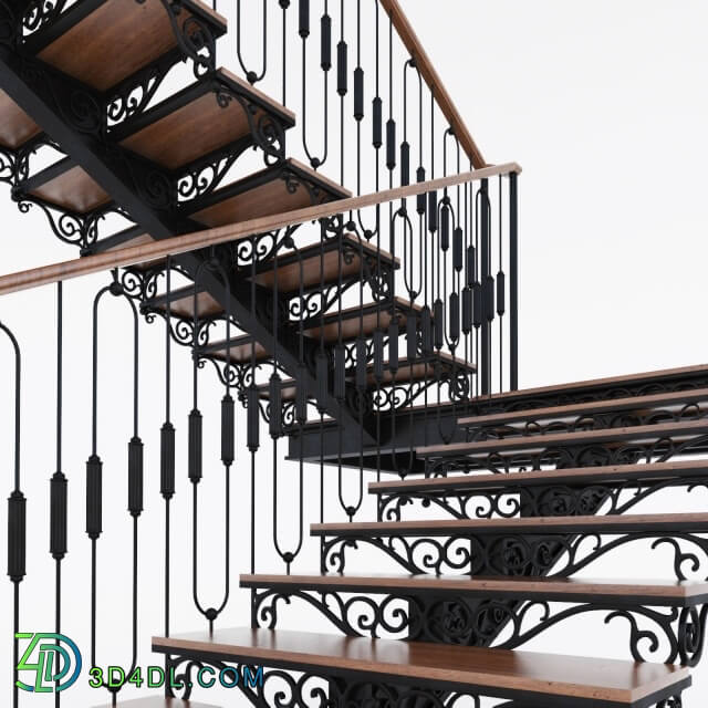 Staircase - Ladder forged