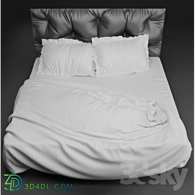 Bed - Bed with headboard