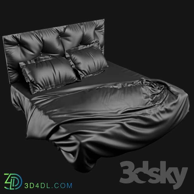 Bed - Bed with headboard