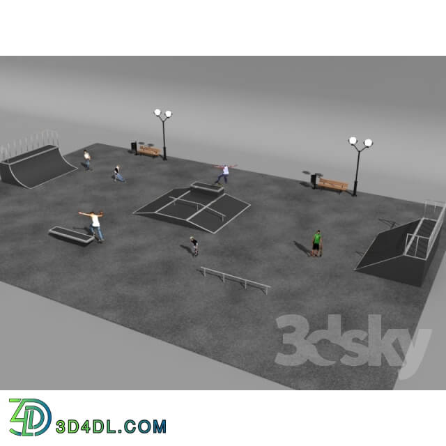 Other architectural elements - skate park