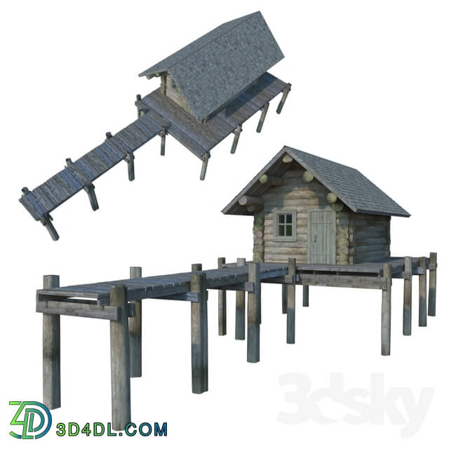 Building - House with a dock