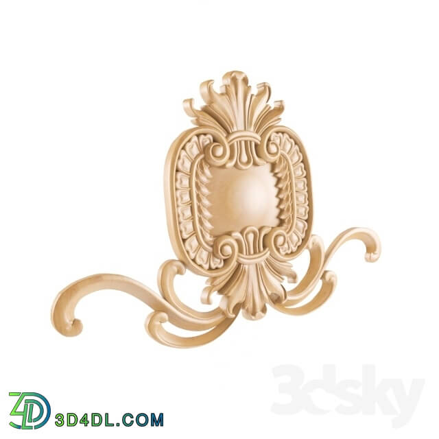 Decorative plaster - decor pattern carved