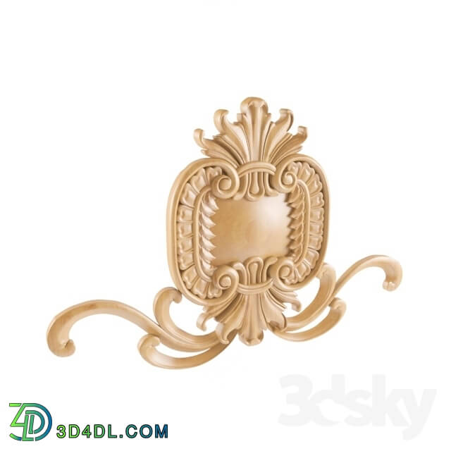 Decorative plaster - decor pattern carved