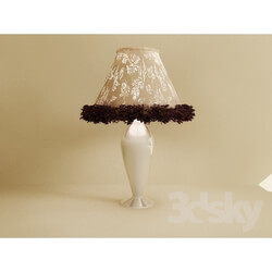 Table lamp - profi lamp with feathers 