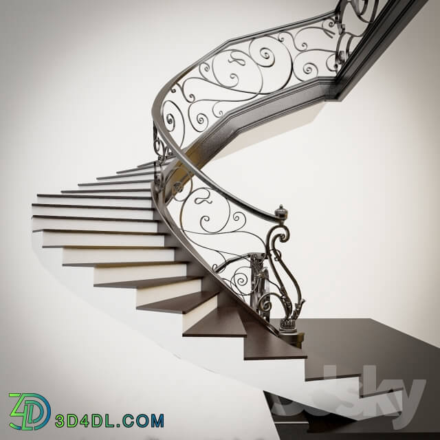 Staircase - Staircase with wrought