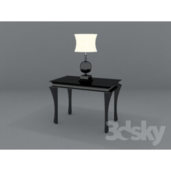 Table - Bedside table and lamp Zante Cigno Smania company 