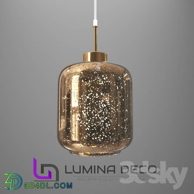 Ceiling light - _OM_ Suspended Lumina Deco Alacosmo lamp gold