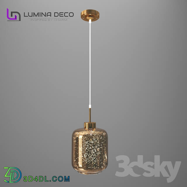 Ceiling light - _OM_ Suspended Lumina Deco Alacosmo lamp gold