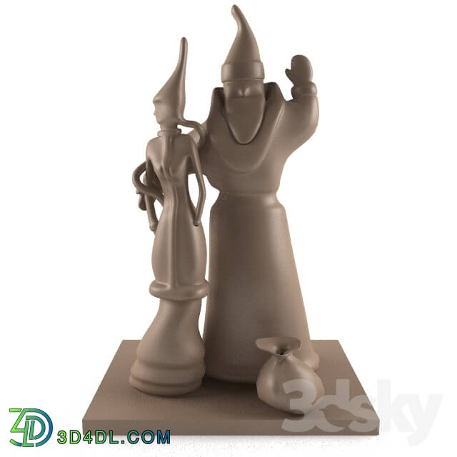 Other decorative objects - figurine of Santa Claus and snow maiden