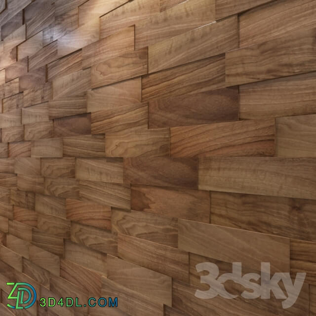 Other decorative objects - 3D Wall Panel_ natural nut