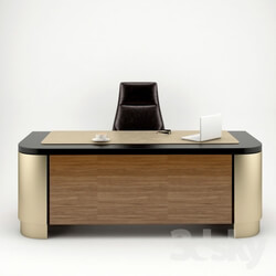 Office furniture - Brass _amp_ Wood Working Desk 