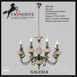 Ceiling light - Favourite 1093-8 p chandelier 