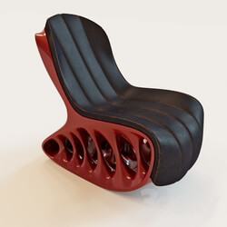 Arm chair - Rocking Chair _quot_Caterpillar_quot_ 