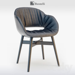 Chair - Busnelli chair charme with wooden base 