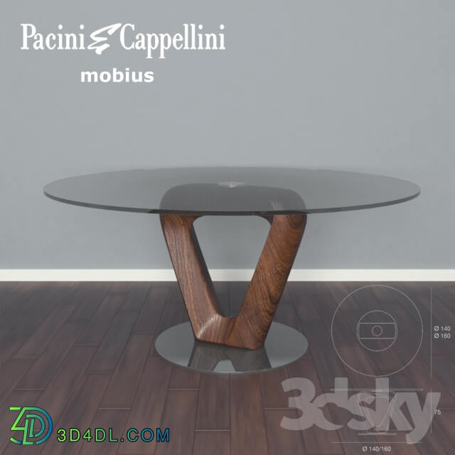 Table - Pacini e Cappellini - Mobius round table