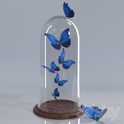 Other decorative objects - Butterflies in the flask 