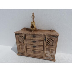 Sideboard _ Chest of drawer - chest of drawers and lamp _Chic_ 