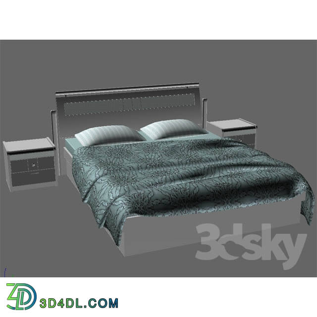 Bed - bed and bedside tables