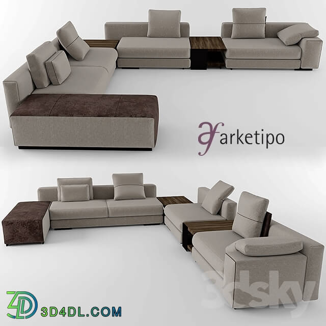 Sofa - Modular sofa Atlas Arketipo