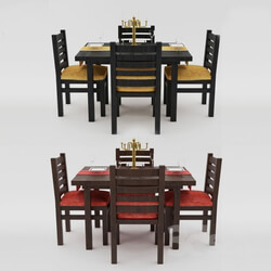 Table _ Chair - dining tables set 3 