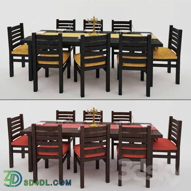 Table _ Chair - dining tables set 3