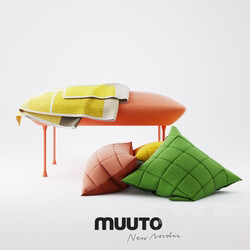 Other soft seating - Muuto Oslo Pouf and Soft Grid Pillows 