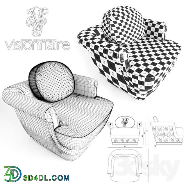 Arm chair - Chair Visionnaire Matilda