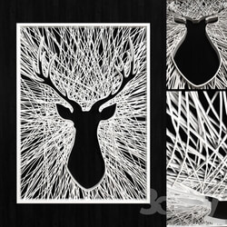 Other decorative objects - Decorative Panels deer 