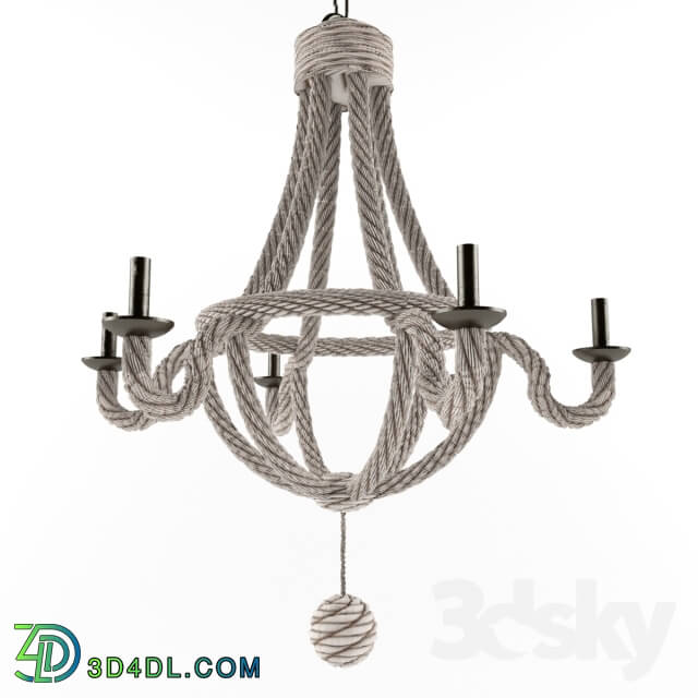 Ceiling light - HANGING ROPE LIGHT WINE